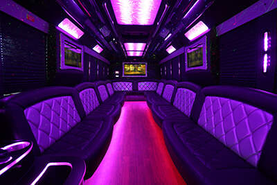 a 20 passenger party bus rentals madison near chazen museum